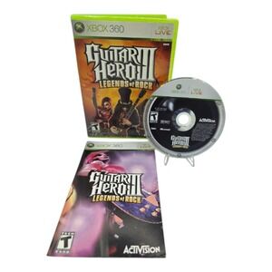 Guitar Hero III Legends of Rock Xbox 360 Complete with Manual - Not for Resale